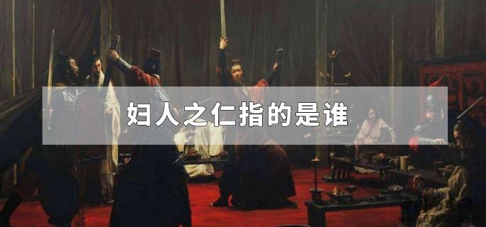 妇人之仁指的是谁