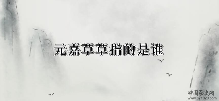 元嘉草草指的是谁