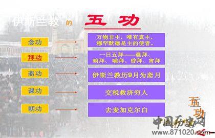 伊斯兰教的五功是什么_伊斯兰教五功的意义_中国历史网