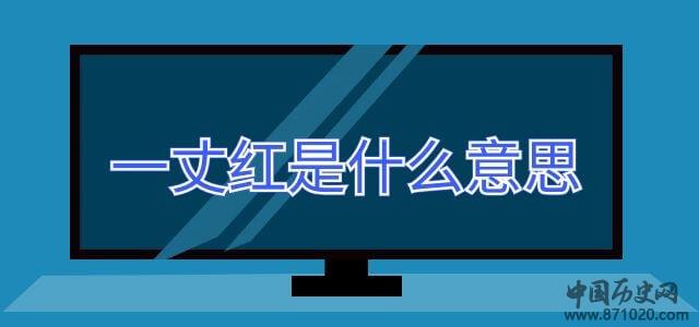 一丈红是什么意思啊