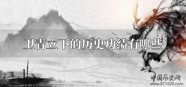 卫青立下的历史功绩有哪些