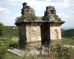 山西太原开化寺连理塔