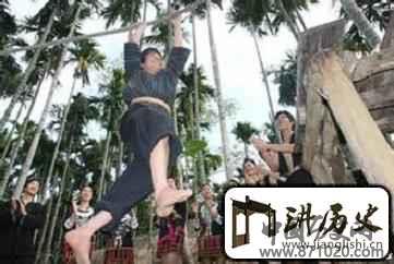 在黎族传统的体育竞技中有哪些田径项目