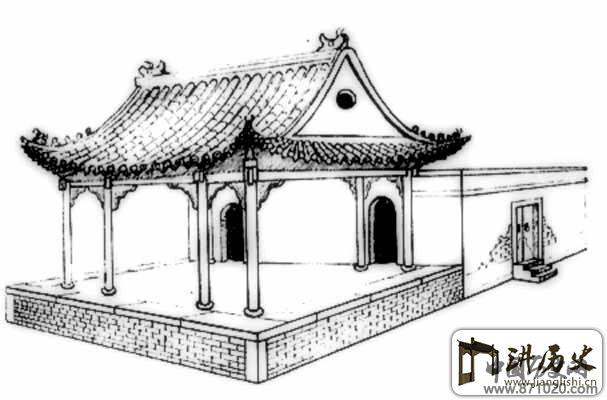 五原县四大股庙戏楼