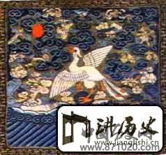 清代文九品补子