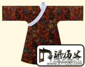 明代男子便服锦袍