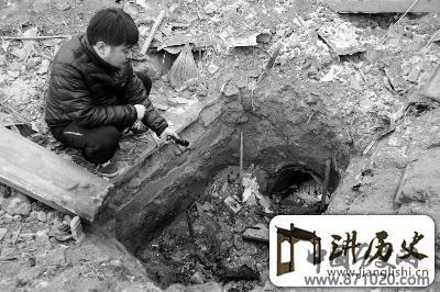 拆迁村现多处盗坑直指清代将军墓位置(图)