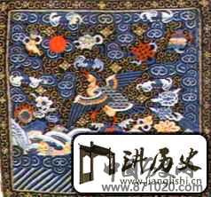 清代文七品补子