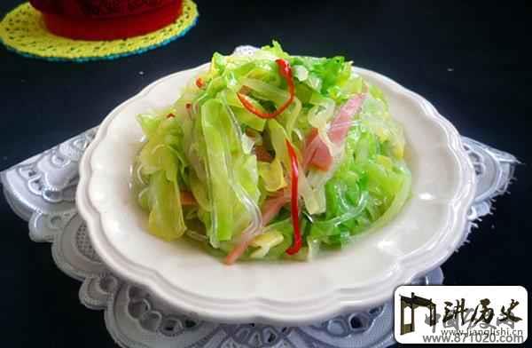 家常菜谱推荐：椒油炝圆白菜的做法