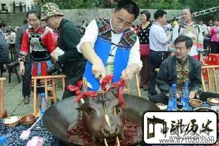 土家族饮食文化土家族的牛头宴是什么样子