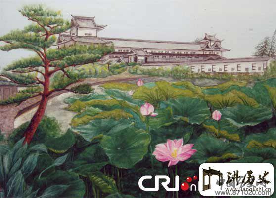 日本画家笔下的美丽寺庙