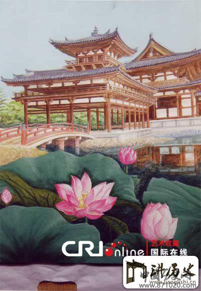 日本画家笔下的美丽寺庙