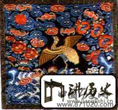 清代文八品补子