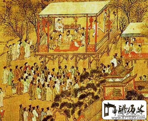 明人画《南中繁会图》(2)