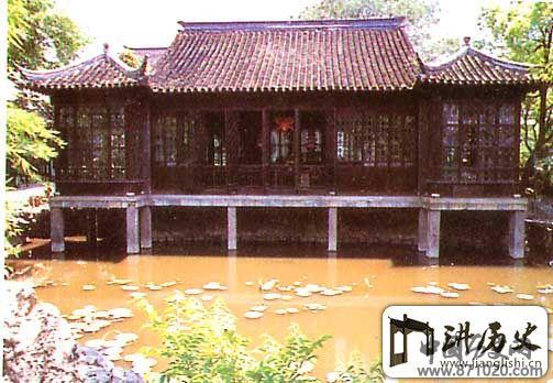 苏州拙政园鸳鸯厅戏台