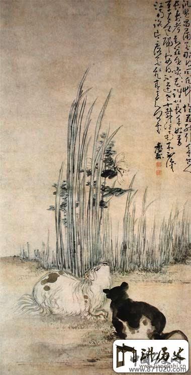 黄慎花鸟画作品欣赏