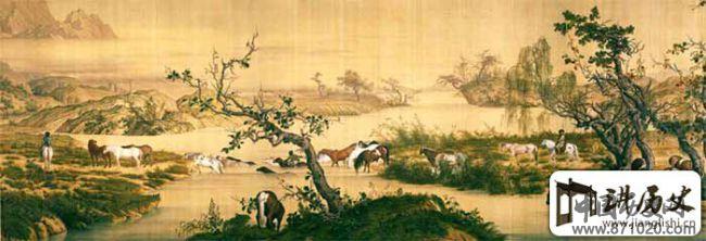 郎世宁《百骏图》