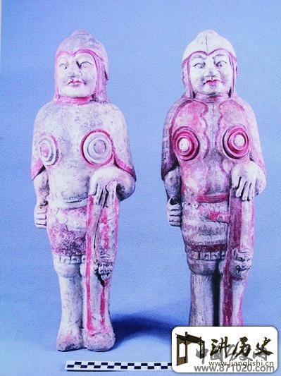 太原墓群考古出土135件陶俑色泽艳丽