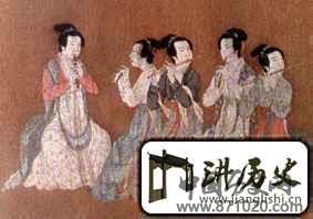 五代妇女服饰之一