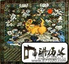 清代武六品补子