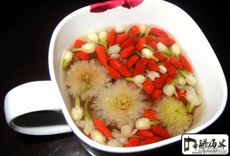 护眼明目茶饮：枸杞菊花茶