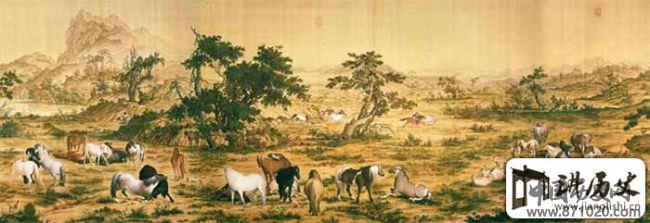 郎世宁《百骏图》