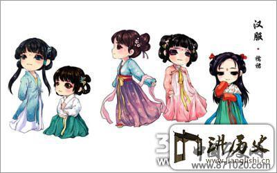 汉服图片大全，汉服手绘图片
