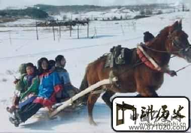 满族文化满族传统的冰上运动简介