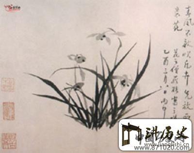 清朝画家罗聘墨竹