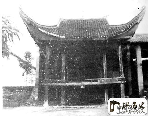 贺县黄田镇湖南会馆古戏台
