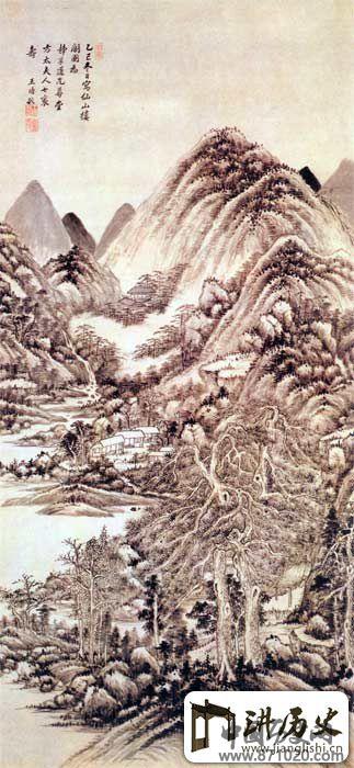 清王时敏仙山楼阁图