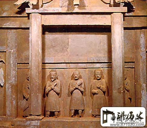 山西稷山马村墓内的戏台模型(1)