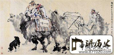 黄胄巨制《大漠风雪》拍出772.8万