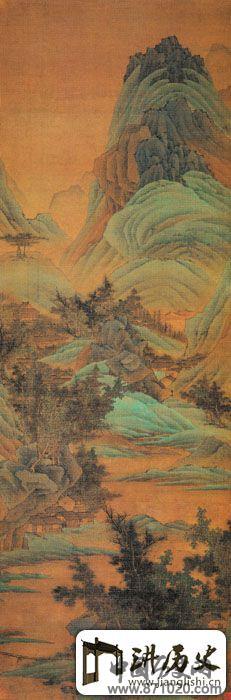 谢荪《青绿山水图》