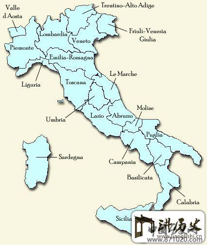 意大利酒产区分布图-酒知识，酒文化，酒品评，酒友家园！-闻酒知香