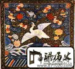 清代文六品补子