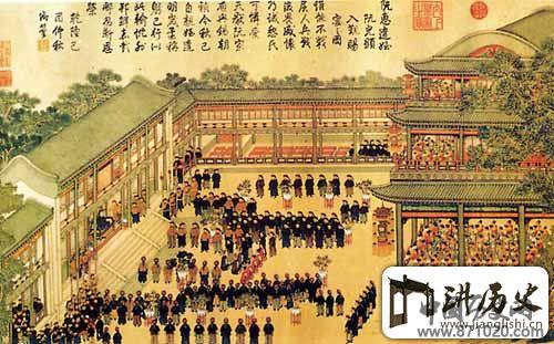 《弘历观剧图》(1)