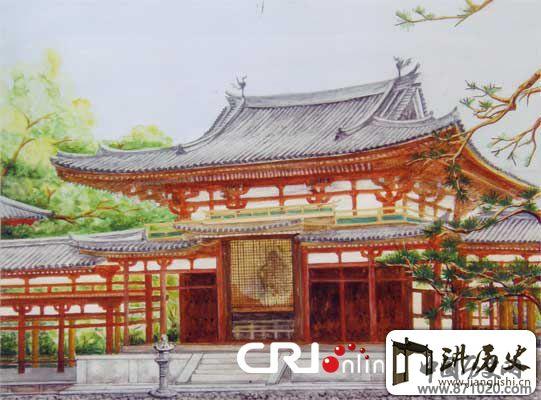 日本画家笔下的美丽寺庙